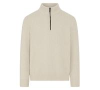 Strickpullover BOSS ORANGE "Kwinter", Herren, Gr. 3XL, light beige271, Strick, Obermaterial: 40% Schurwolle, 40% Wolle, 20% Polyamid, unifarben, relaxed fit normal, hoch geschlossener Ausschnitt, Bünd