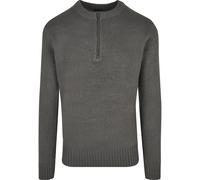 Strickpullover BRANDIT "Brandit Herren Armee Pullover", Herren, Gr. S, grau (anthrazit), 100% Polyacryl, unifarben, normal, Rundhals, Pullover Strickpullover (99373621-S) anthrazit