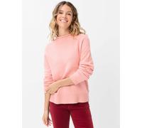Strickpullover BRAX "Style LEA", Damen, Gr. 46, rosa, Strick, 64% Baumwolle, 23% Polyamid, 10% Wolle, 3% Elasthan, Pullover Strickpullover (35179653-46) rosa