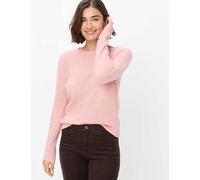 Strickpullover BRAX "Style LESLEY", Damen, Gr. 48, rosa, Strick, 44% Polyamid, 28% Alpaka, 28% Wolle, Rundhals, Pullover Strickpullover (93377655-48) rosa