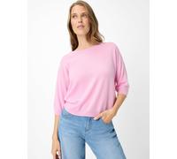 Strickpullover BRAX "Style LISA", Damen, Gr. 40, rosa, Strick, 100% Kaschmir, Rundhals, Pullover Strickpullover (26698400-40) rosa