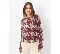 Brax Damen Strickpullover Style LISA mandarin, Rot, Gr. 44
