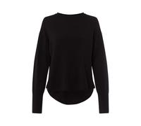 Strickpullover BRAX "Style LIZ", Damen, Gr. 34, schwarz, Strick, 90% Schurwolle, 10% Kaschmir, U-Boot-Ausschnitt, Pullover (27761760-34) schwarz