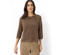 Brax Damen Strickpullover Style NALA mocha brown, dunkelbraun, Gr. 44