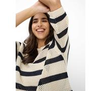 Strickpullover BRAX "Style NALA", Damen, Gr. 44, navy, Strick, 100% Baumwolle, Rundhals, Pullover Strickpullover (64958700-44) navy