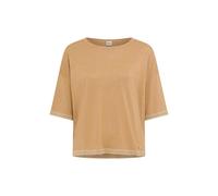 Strickpullover BRAX "Style NOEMI", Damen, Gr. 48, dunkelbeige, Strick, 66% Leinen, 34% Baumwolle, Rundhals, Pullover Strickpullover (94649027-48) dunkelbeige