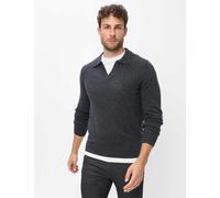 Strickpullover BRAX "Style PASCAL", Herren, Gr. 4XL, grau (dunkelgrau), Pullover Strickpullover (36810131-4XL) dunkelgrau