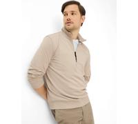Brax Performance Regular Fit Troyer beige, Einfarbig