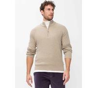 Strickpullover BRAX "Style STEFFEN", Herren, Gr. 5XL, beige (braun), Strick, 90% Schurwolle, 10% Kaschmir, Pullover Strickpullover (96567912-5XL) braun