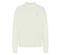 Strickpullover CALVIN KLEIN JEANS, Herren, Gr. XXL, tofu, Strick, Obermaterial: 100% Baumwolle, unifarben, regular fit normal, Rundhals, Bündchen, Pullover, Rundhalsausschnitt, Regular Fit (55482402-X