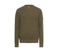 camel active Herren Strickpullover mit Rundhalsausschnitt Olivgrün, Menswear-L