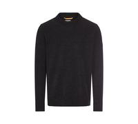 Strickpullover CAMEL ACTIVE, Herren, Gr. S, asphalt, Strick, Obermaterial: 100% Polyester, meliert, normal hüftbedeckend, Rundhals, Flachstrickbündchen, Pullover Strickpullover, mit Rundhalsausschnitt