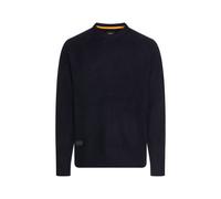 Strickpullover CAMEL ACTIVE, Herren, Gr. S, schwarz navy, Strick, Obermaterial: 39% Polyacryl, 33% Polyester, 26% Baumwolle, 2% Elasthan, meliert, unifarben, regular fit hüftbedeckend, Rundhals, Bündc
