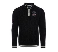 Strickpullover CARISMA "CARISMA Pullover", Herren, Gr. S, schwarz, Obermaterial: 100% Polyacryl PAN., uni, regular fit, Pullover Strickpullover, Premium Strickpullover (36894953-S) schwarz