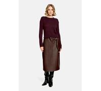 Strickpullover CARTOON "Damen mit Rundhalsausschnitt", Damen, Gr. 40, lila (braun), Feinstrick, Obermaterial: 100% Kaschmir, straight fit normal, Rundhals, Pullover Strickpullover (72296409-40) braun