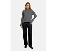 Strickpullover CARTOON "Damen mit Stehkragen", Damen, Gr. 46, grau, Obermaterial: 57% Polyester, 17% Polyacryl, 16% Baumwolle, 6% Elasthan, 4% Wolle, figurumspielend normal, Rundhals, Pullover Strickp