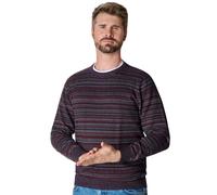 Strickpullover CASAMODA "CASAMODA Pullover gestreift", Herren, Gr. 3XL, rot, 100% Baumwolle, Pullover Strickpullover (34359038-XXXL) rot