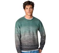 Strickpullover CASAMODA "CASAMODA Pullover gestreift", Herren, Gr. L, grün, 100% Baumwolle, Pullover Strickpullover (69736040-L) grün