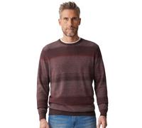 Strickpullover CASAMODA "CASAMODA Pullover gestreift", Herren, Gr. XXL, rot (dunkelrot), 100% Baumwolle, Pullover Strickpullover (14839613-XXL) dunkelrot