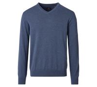 Pullover mit V-Ausschnitt uni 004430 Blau M
