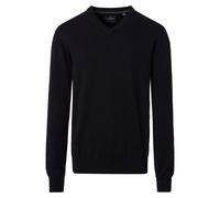 Casa Moda Sportpullover V-Ausschnitt Langarm 100% Baumwolle Schwarz XL