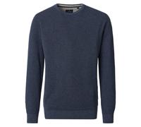 Strickpullover CASAMODA "CASAMODA Pullover uni", Herren, Gr. 3XL, blau (saphirblau), 100% Baumwolle, Pullover Strickpullover (25180058-XXXL) saphirblau