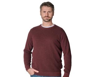 Strickpullover CASAMODA "CASAMODA Pullover uni", Herren, Gr. 5XL, braun (rot), 100% Baumwolle, Pullover Strickpullover (30391300-5XL) rot