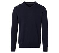 Strickpullover CASAMODA "CASAMODA Pullover uni", Herren, Gr. 5XL, dunkelblau, 100% Baumwolle, Pullover Strickpullover (16577113-5XL) dunkelblau