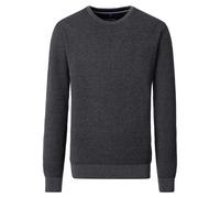 Strickpullover CASAMODA "CASAMODA Pullover uni", Herren, Gr. 5XL, grau (dunkelgrau), 100% Baumwolle, Pullover Strickpullover (63579822-5XL) dunkelgrau