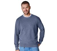 Strickpullover CASAMODA "CASAMODA Pullover uni", Herren, Gr. L, 741 silber, 100% Baumwolle, Pullover Strickpullover (85886160-L) 741 silber
