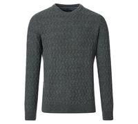 Strickpullover CASAMODA "CASAMODA Pullover uni", Herren, Gr. L, grün, 80% Wolle, 20% NY, Pullover Strickpullover (82401940-L) grün