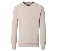 Strickpullover CASAMODA "CASAMODA Pullover uni", Herren, Gr. L, weißbeige, 100% Baumwolle, Pullover Strickpullover (29849726-L) weißbeige
