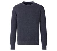 Strickpullover CASAMODA "CASAMODA Pullover uni", Herren, Gr. M, blau, 100% Baumwolle, Pullover Strickpullover (62586356-M) blau