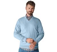 CASAMODA - Pullover mit V-Ausschnitt uni 004430 blau - Gr. - XL