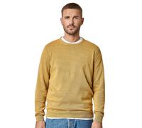 Strickpullover CASAMODA "CASAMODA Pullover uni", Herren, Gr. XL, gelb, 100% Baumwolle, Pullover Strickpullover (70384220-XL) gelb
