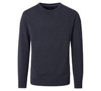 Strickpullover CASAMODA "CASAMODA Pullover uni", Herren, Gr. XXL, grau (dunkelblau), 100% Baumwolle, Pullover Strickpullover (76094736-XXL) dunkelblau