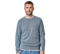 Strickpullover CASAMODA "CASAMODA Pullover uni", Herren, Gr. XXL, blau (graues mittelblau), 100% Baumwolle, Pullover Strickpullover (76241149-XXL) graues mittelblau