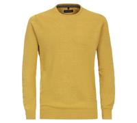 Strickpullover CASAMODA "CASAMODA Pullover uni", Jungen, Gr. L, gelb, 80% Baumwolle, 20% Polyamid, Pullover Strickpullover (59596309-L) gelb