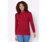 Strickpullover CASUAL LOOKS "Pullover", Damen, Gr. 52, rot, 50% Baumwolle, 50% Polyacryl, unifarben, Pullover Strickpullover (50622724-52) rot