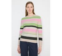 Strickpullover CECIL, Damen, Gr. M (40), bunt (bamboo grün), Web, 100% Baumwolle, normal normal, Rundhals, Rippbündchen, Pullover Strickpullover, aus reiner Baumwolle (53920558-M) bamboo grün