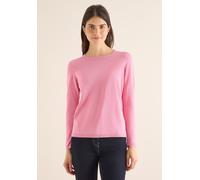 Strickpullover CECIL, Damen, Gr. M (40), schwarz blossom melange, Web, 60% Baumwolle, 40% Viskose, meliert, normal normal, Rundhals, abgesteppt, Pullover Strickpullover, aus Feinstrick (97527654-M) sc