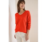 Cecil Damen Basic Pullover in Orange, Gr: S