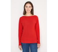 Strickpullover CECIL, Damen, Gr. S (38), pumkin orange, Stoff, 50% Viskose, 28% Polyester, 22% Nylon, unifarben, normal normal, U-Boot-Ausschnitt, Rippbündchen, Pullover Strickpullover, mit U-Boot-Aus