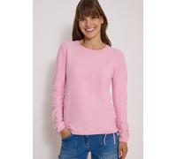 Strickpullover CECIL, Damen, Gr. XL (44), rosa (mellow rose), Stoff, 52% Viskose, 28% Polyester, 20% Polyamid, unifarben, comfort fit normal, Rundhals, elastischer Bund, Pullover Strickpullover, Elast