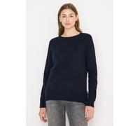 Cecil Damen Softer Pullover in Unifarbe in Blau, Gr: XS