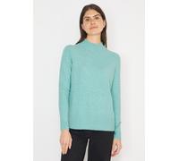 Cecil Strickpullover Cosy Turtleneck Damen – hochgeschlossener Ausschnitt, foam blau melange, XXL