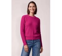 Strickpullover CECIL, Damen, Gr. XXL (46), pink (pink flash melange), Web, 37% Baumwolle, 34% Polyacryl, 26% Polyester, 3% Elasthan, unifarben, normal normal, Rundhals, abgesteppt, Pullover Strickpull