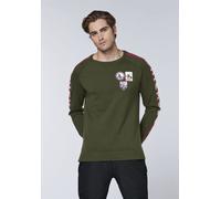 Strickpullover CHIEMSEE, Herren, Gr. L (52/54), kombu grün, 70% Baumwolle, 30% Polyester, Rundhals, Pullover Strickpullover (60671364-L)