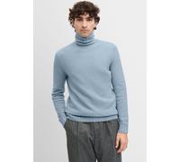 Strickpullover CINQUE "CIZINO", Herren, Gr. L, blau (hellblau), Strick, Obermaterial: 80% Baumwolle, 16% Polyamid, 4% Elasthan, regular fit normal, hoch geschlossener Ausschnitt, eingesetzt Bündchen,