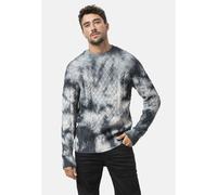 Strickpullover CIPO & BAXX "CP287", Herren, Gr. S, grau (anthrazit), 100% Baumwolle, gemustert, regular fit, Rundhals, Rippstrickbündchen, Pullover Strickpullover, mit lassischem Zopfmuster (91497235-